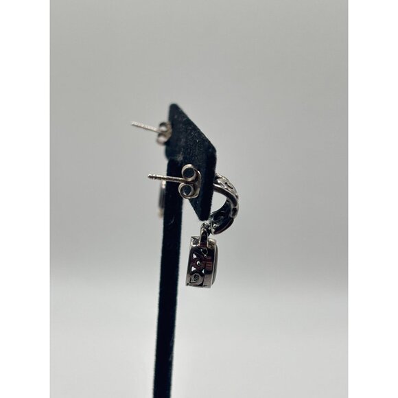 Abalone & Sterling Silver 925 Earrings With Intricate Design - Picture 11 of 12